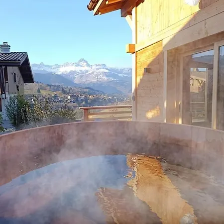 De Capucine Avec Jacuzzi Et Magnifique Vue Combloux